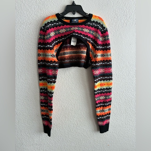 🆕Maeve Anthropologie Shrug Cropped Sweater Vibrant Color Women's Sweater XXS🆕 - Picture 4 of 16